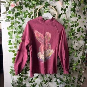 Panda Works 2020 Pink Bugs Bunny Graphic Sweatshirt